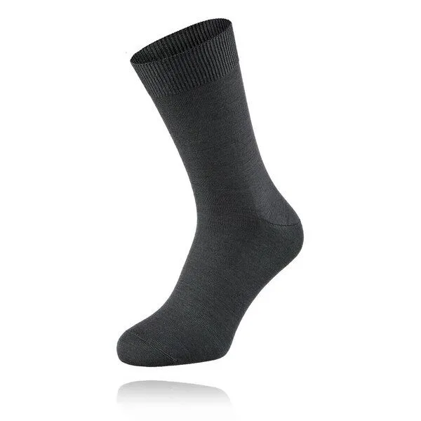 grödo grödo Gemütliche Wollsocken mit Baumwollanteil, alles Bio, für Damen und Herren (3er Pack), Dunkelgrau, – Produktbild 2 von 3