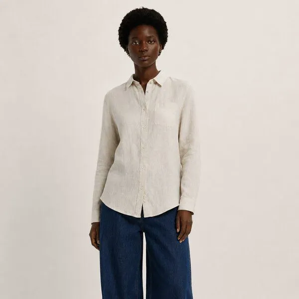 YTWOO YTWOO Damen Leinenbluse, Linen, – Produktbild 1 von 4