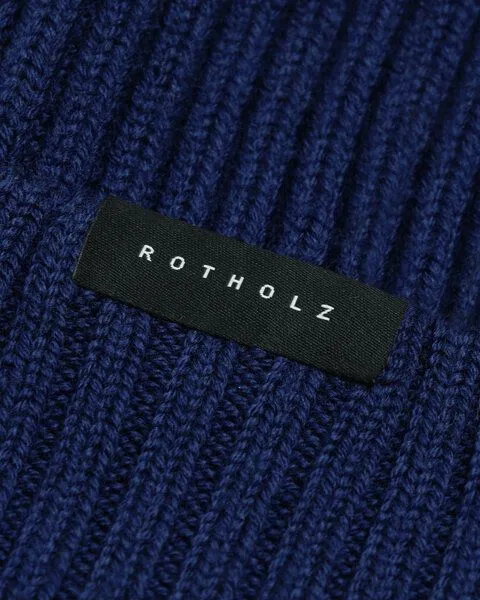 Rotholz Rotholz Kurze Mütze Merinowolle, Royalblau, – Produktbild 4 von 4