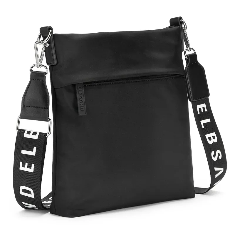 Elbsand Elbsand Umhängetasche Schultertasche, Minibag, Crossbody Bag, Damentasche, Handtasche Damen zum Umhängen aus weichem Material VEGAN, Schwarz, – Produktbild 1 von 5