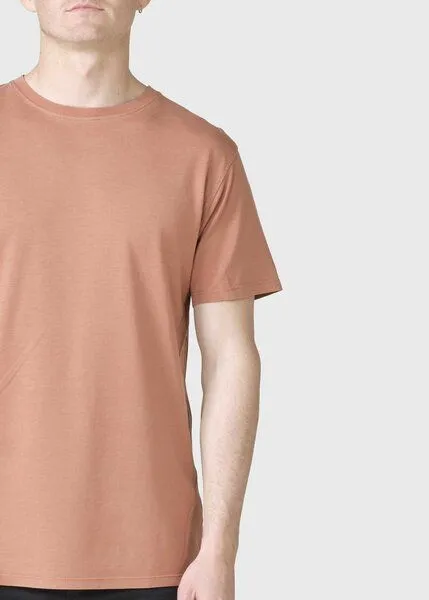 Klitmøller Collective Klitmøller Collective Basic T-Shirt Rufus, Burnt sienna, – Produktbild 3 von 4