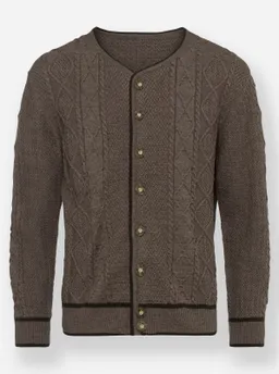 marco donati Strickjacke dunkeltaupe-meliert – Produktbild 1 von 1