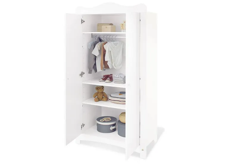 Pinolino Pinolino Kinderkleiderschrank Kleiderschrank 'Florentina', Weiß, – Produktbild 2 von 3