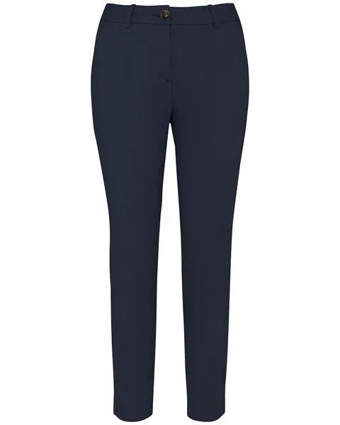 YTWOO YTWOO Nachhaltige 7/8 Chino-Damenhose, Blau, – Produktbild 1 von 1