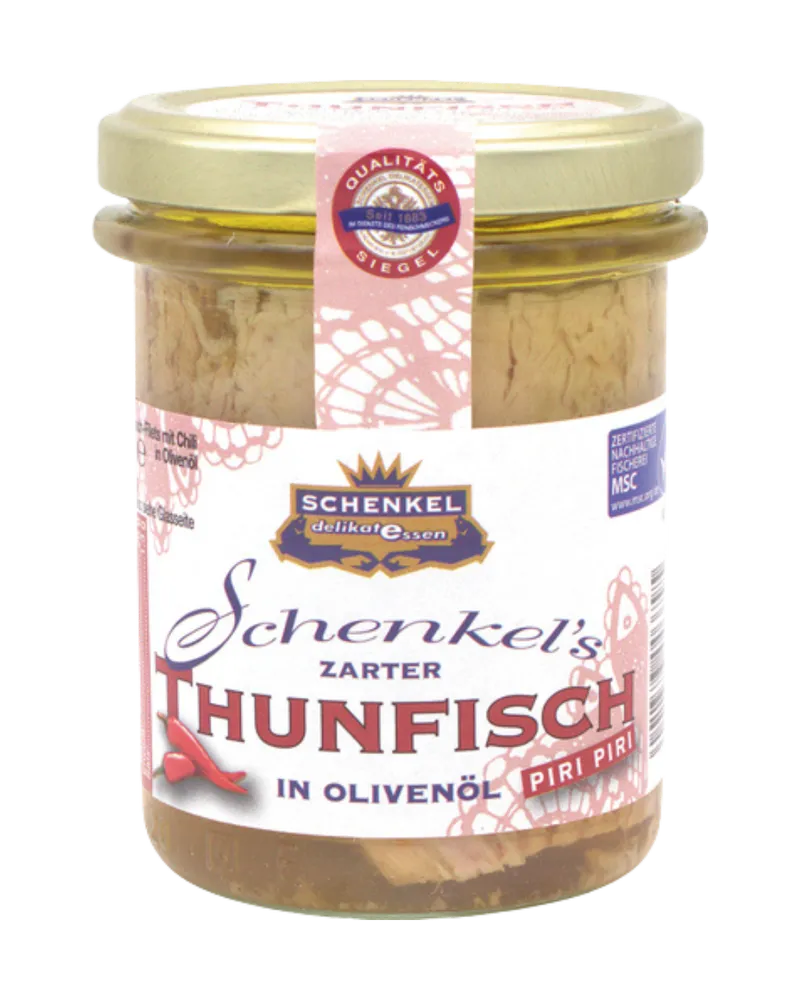 Schenkel Schenkel MSC Thunfisch in Olivenöl Piri Piri, 196 Gramm – Produktbild 1 von 1