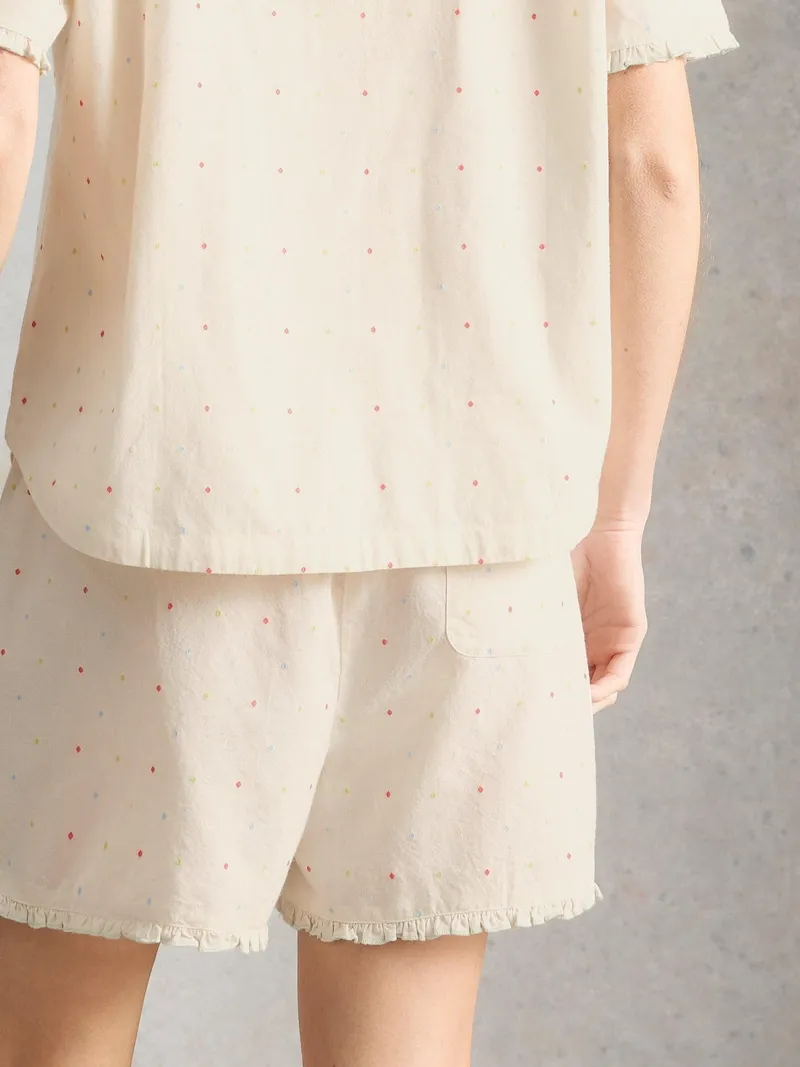 White Stuff Pyjamashorts Nelly - L, Elfenbein multi, – Produktbild 4 von 4