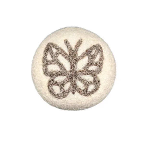 Wooliie Wooliie Handgefertigter Ball aus 100 % naturbelassener Schurwolle, Butterfly, – Produktbild 1 von 1