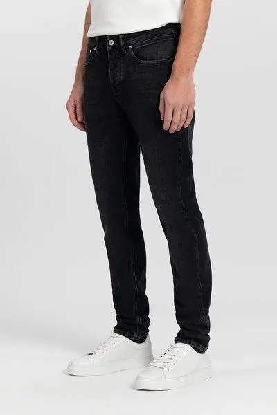 Kuyichi KUYICHI Herren Jeans Jim Regular Slim Vintage Black Bio-Baumwolle/rec. Baumwolle, Vintage black, – Produktbild 4 von 5