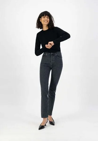 MUD Jeans MUD Jeans Jeans Straight Fit - Piper, Used black, – Produktbild 1 von 3
