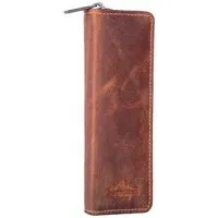 Alpenleder Alpenleder Stifteetui ZWOA, Wild camel (braun antik), – Produktbild 1 von 1
