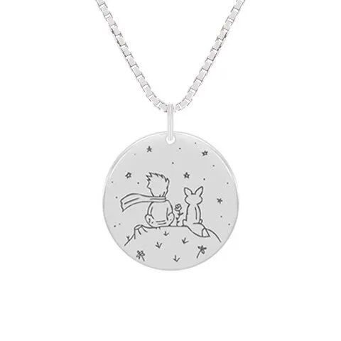 Eppi Eppi Anhänger aus Silber Der Kleine Prinz mit Fuchs, Gelb, – Produktbild 2 von 3