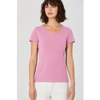 HempAge HempAge Damen T-Shirt mit Rollsaum Hanf/Bio-Baumwolle, Rose, – Produktbild 1 von 1