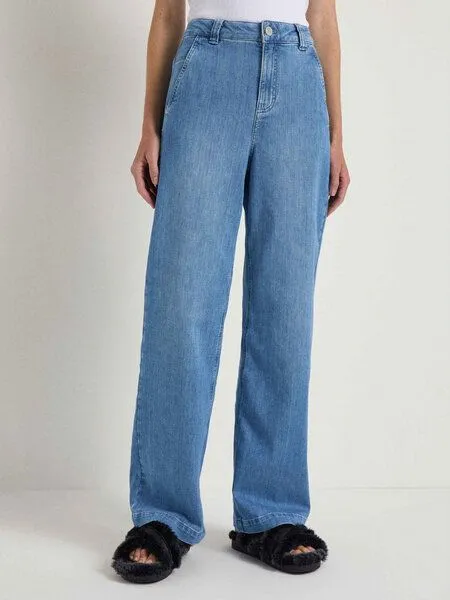 LANIUS LANIUS High Waist Marlenejeans aus Bio-Baumwolle, Light denim, – Produktbild 1 von 4