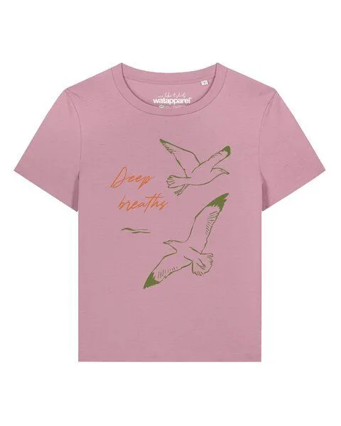 watapparel watapparel T-Shirt Frauen Deep breaths, Lilac dream, – Produktbild 1 von 2