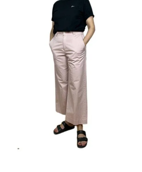 Haikure Haikure Korea Chinos Crop Baviera Gaba, Rosa (light pink), – Produktbild 1 von 4