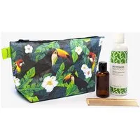 paprcuts paprcuts Kulturbeutel, Tucano & parrot (grün), – Produktbild 1 von 1