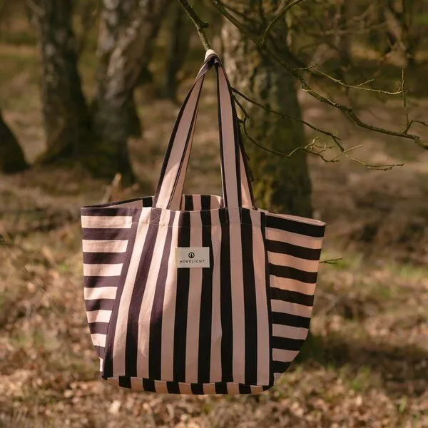 NORDLICHT NORDLICHT Shopper Kiki Streifen, Rosa, – Produktbild 1 von 4