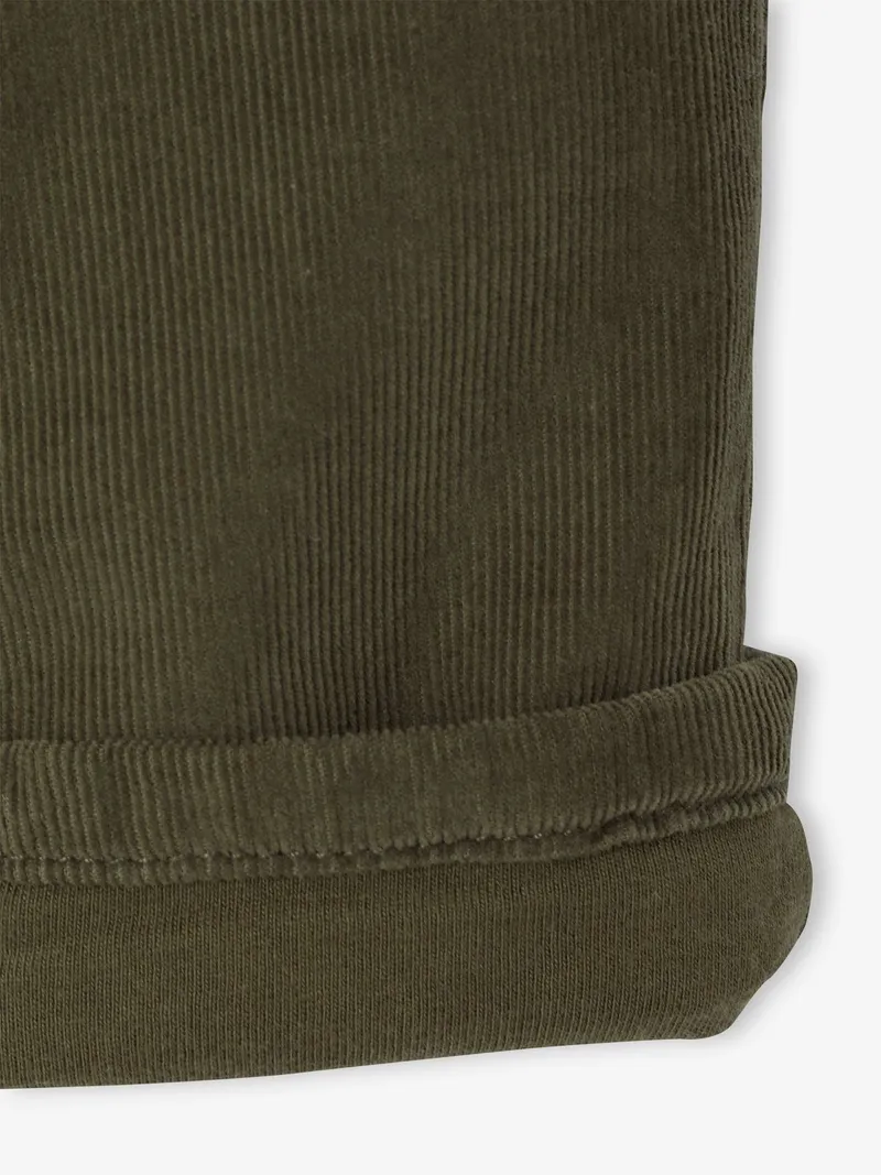 Vertbaudet Baby Thermohose aus Cord mit Dehnbund, Khaki, – Produktbild 3 von 3