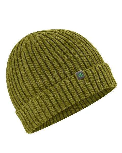 HempAge HempAge Strickmütze Hanf/Bio-Baumwolle, Pasture(grün), – Produktbild 1 von 3