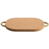 Kork Deko Kork-Deko Pfannenuntersetzer 30x20 cm | Korkuntersetzer für Auflaufformen und Backbleche mit Schlaufen – Produktbild 1 von 1