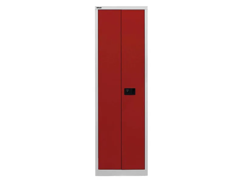 Bisley Bisley Flügeltürensch. "UNIVERSAL" 5 OH, Breite 60 cm lichtgrau/kardinalrot – Produktbild 1 von 1