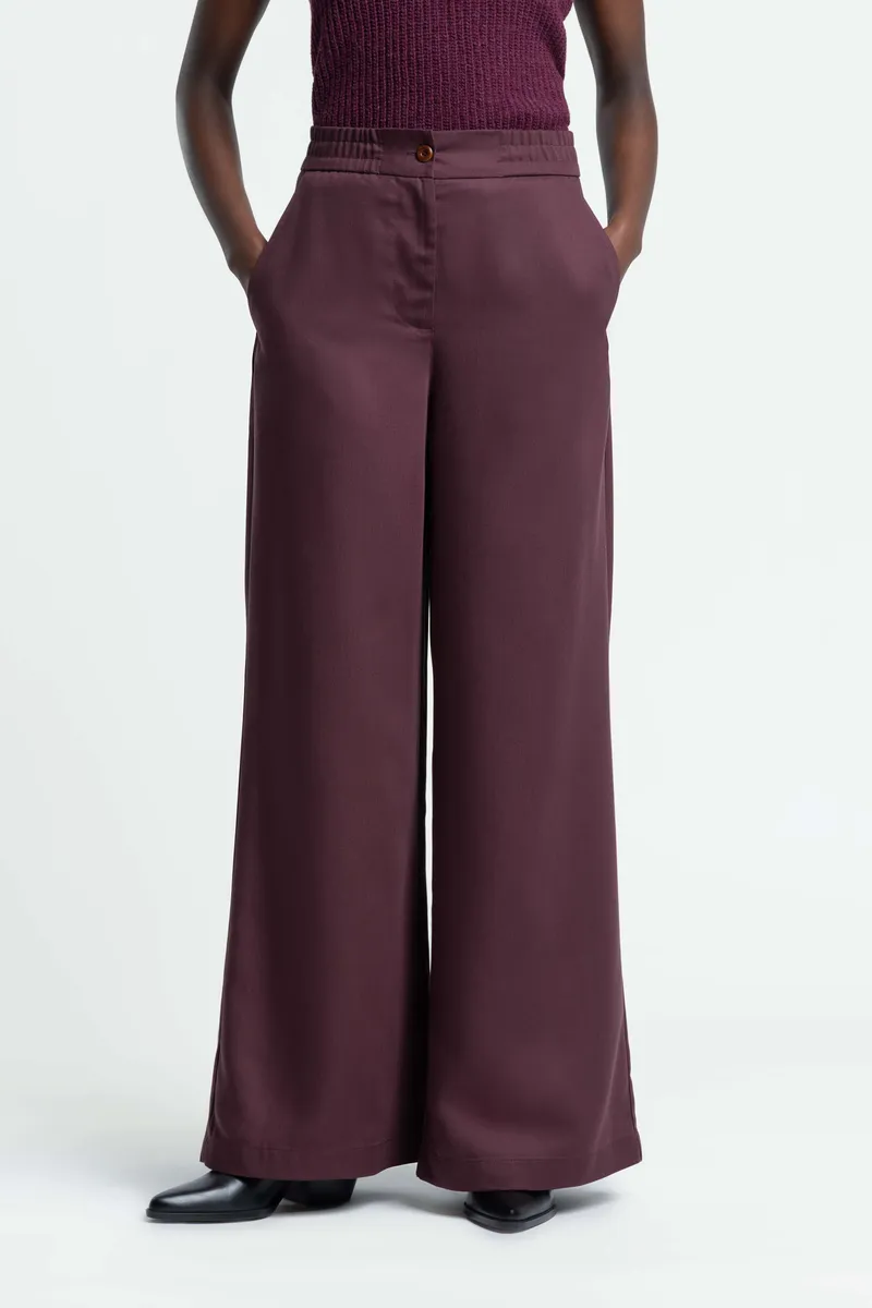 Kings Of Indigo Kings of Indigo Damen vegan Hose Lilian Fudge, Violett, – Produktbild 2 von 2