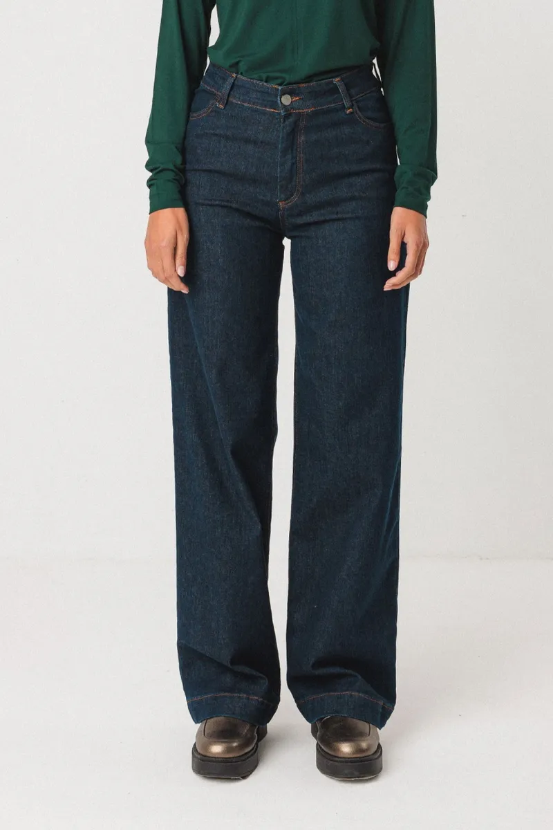 SKFK SKFK Damen vegan Jeans Ainhize Blau, Extra dunkelblau, – Produktbild 2 von 2