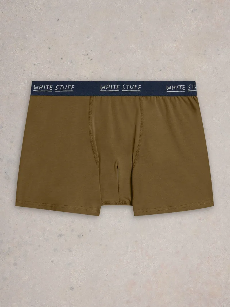 White Stuff Boxershorts Hove Print & Uni - S, Blau, – Produktbild 3 von 3
