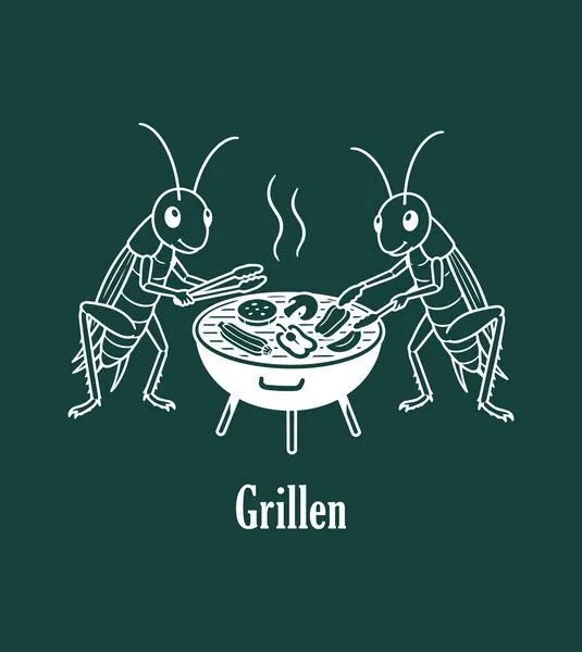 Gary Mash GARY MASH Shirt Grillen aus Biobaumwolle, Grün, – Produktbild 2 von 4