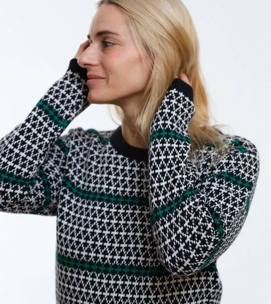 Gary Mash GARY MASH Pullover Lamona aus feinem Jacquardstrick, Muster (mehrfarbig), – Produktbild 2 von 4
