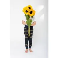 Babbily Babbily Superbequeme & langlebige Kita-Leggings - verstärkte Knie, GOTS, EU Produktion - Krabbel & Summ, Blau - buzzy bee, – Produktbild 1 von 1