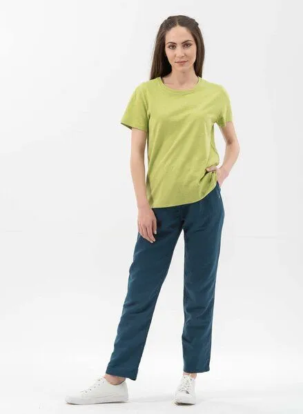 ORGANICATION ORGANICATION Basic T-Shirt aus Bio-Baumwolle, Meadow green, – Produktbild 2 von 4