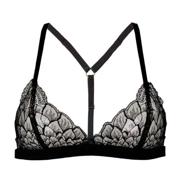 Golden Circle Clothing Golden Circle Clothing Spitzen-BH mit Biogummi, Schwarz, – Produktbild 1 von 4