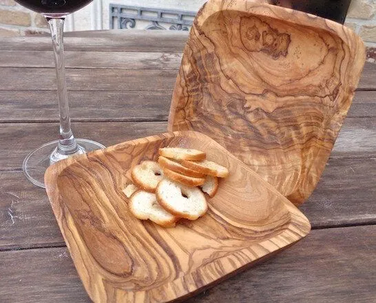 Olivenholz erleben Olivenholz erleben Knabberschale (eckig) aus Olivenholz – Produktbild 2 von 2