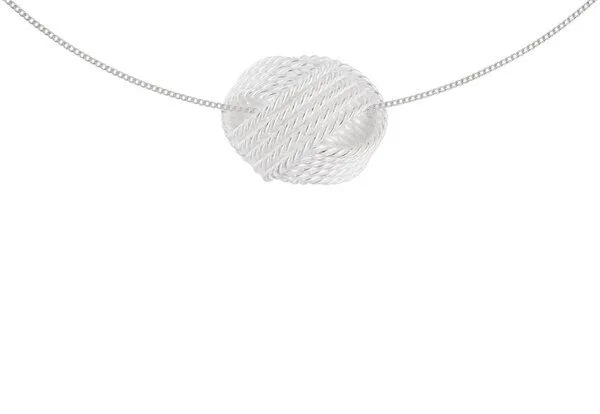 pakilia pakilia Silber Kette Knoten verschlungen Fair-Trade und handmade – Produktbild 2 von 4