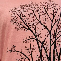 Cmig Cmig Erle mit Elster 3/4-Ärmel-T-Shirt in canyon pink – Produktbild 1 von 1