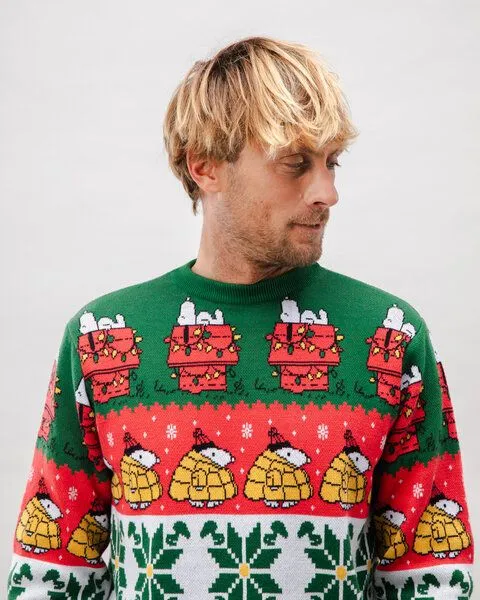 Brava Fabrics Brava Fabrics Strickpullover Peanuts Xmas Multicolor, Multicolor, – Produktbild 4 von 4