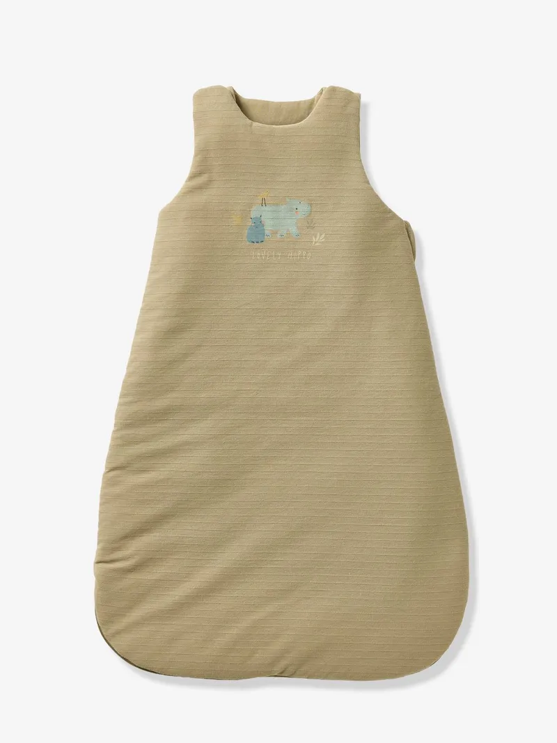 Vertbaudet Ärmelloser Baby Schlafsack mit Nilpferd BAYOU TOG 2, Grün, – Produktbild 2 von 4