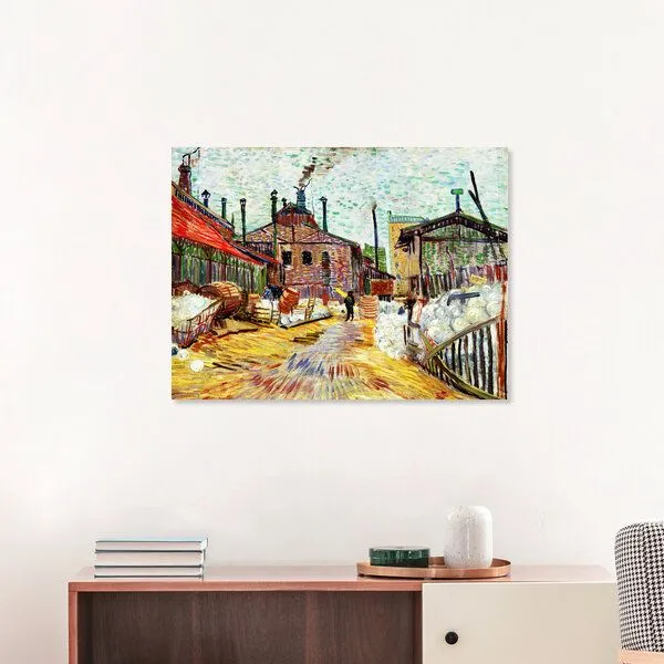 Photocircle Photocircle Poster / Leinwandbild - Vincent Van Gogh: Die Fabrik – Produktbild 7 von 8