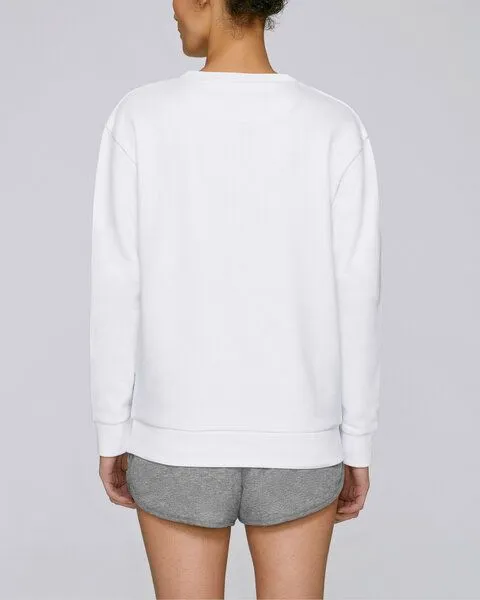 Human Family Human Family Bio Unisex Sweatshirt - Smooth "Choose Peace", Weiss, – Produktbild 4 von 5