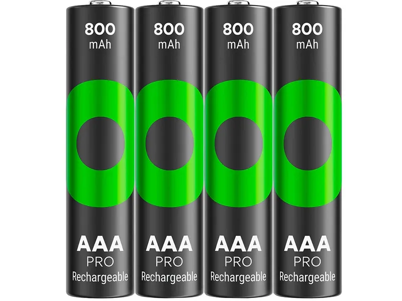 GP Battery 4er-Pack GP Battery Ready-to-use Akku 'ReCyko+ Pro' Micro AAA, 1,2V, 800 mAh – Produktbild 1 von 1