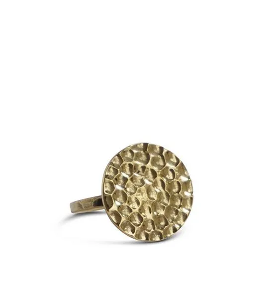 ting goods ting goods Ring gehämmert, Messing oder Sterling Silber – Produktbild 6 von 6
