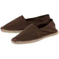 Japanwelt Espadrilles Japanwelt Espadrilles Espadrilles Canvas Unisex Low Top Sommerlatschen Flache Ballerina, Dunkelbraun, – Produktbild 1 von 1