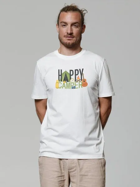 watapparel watapparel T-Shirt Unisex Happy Camper, Off white, – Produktbild 2 von 4