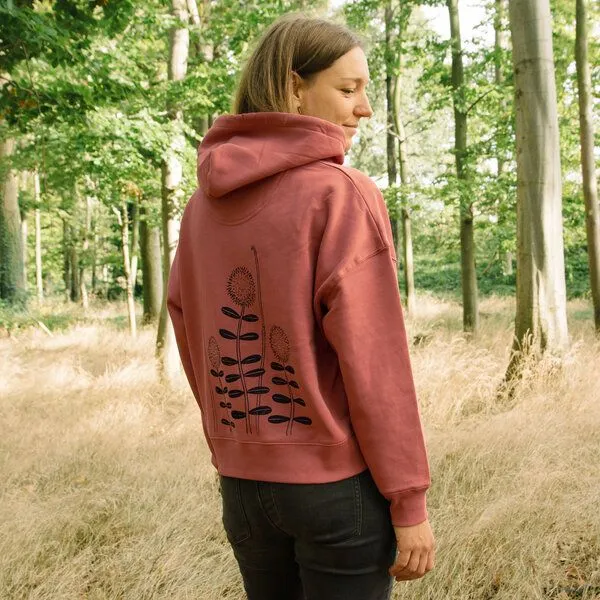 Cmig Cmig Damen Hoodie Waldblumen, Heritage brown (braun), – Produktbild 4 von 4