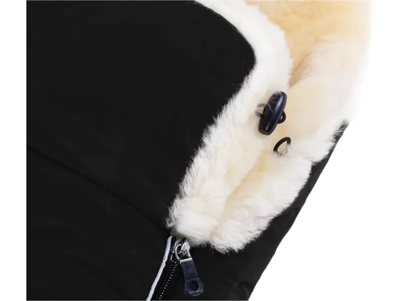 Christ Christ Fußsack Kinderwagen Lammfell "Arosa" schwarz Länge 91 cm, Breite 47 cm (6-36 Monate) – Produktbild 2 von 2