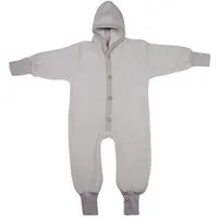Cosilana Cosilana Kleinkinder Fleece Overall kbT Schurwolle Bio Baumwolle, Grau-melange, – Produktbild 1 von 1