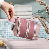 nahtur design nahtur-design Kosmetiktasche aus 100% Leinen | Kleine Leinentasche, No_14 (blau), – Produktbild 1 von 1