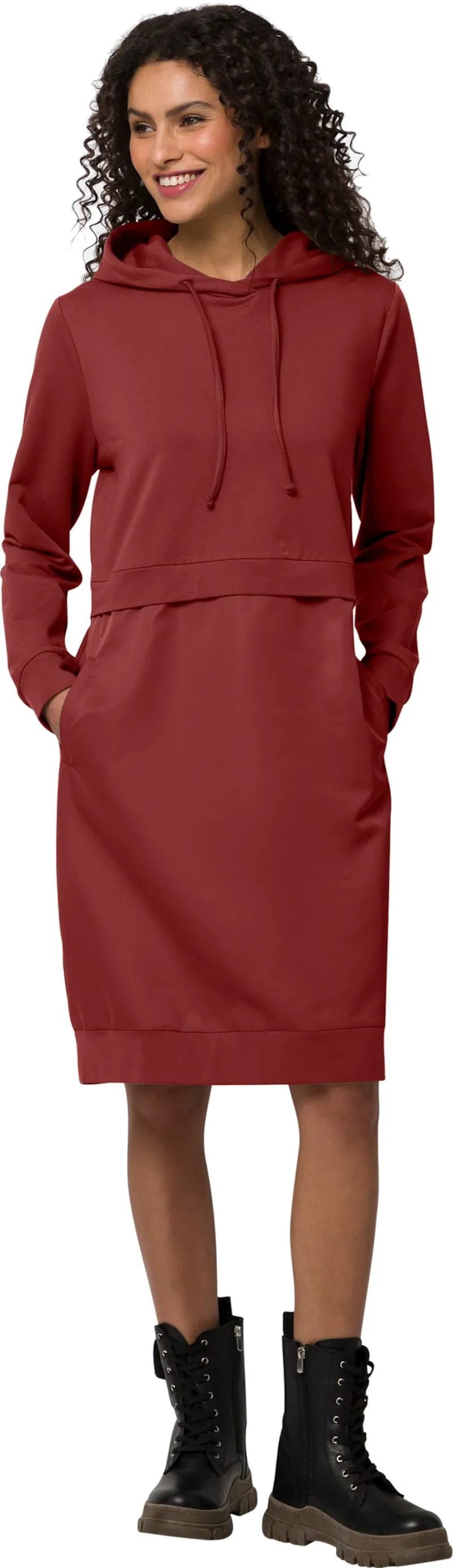 heine Shirtkleid, Dunkelrot, – Produktbild 2 von 2