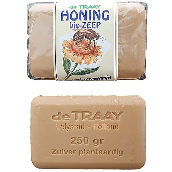 Bee Honest Bee Honest Seifenstück Honig mit Rosmarin 250gr – Produktbild 1 von 1